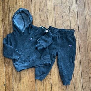 Champion Kids Charcoal Hoodie and Jogger Set SIZE 24 months 2T